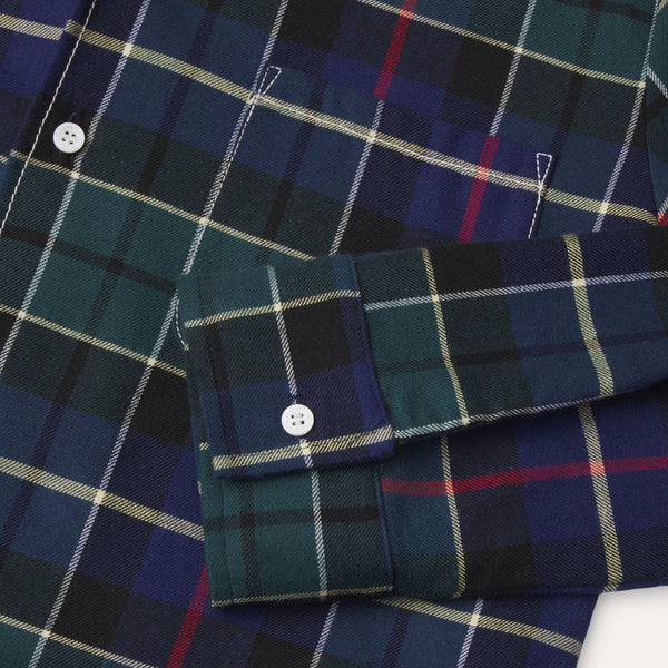 Camp Collar Flannel Shirt