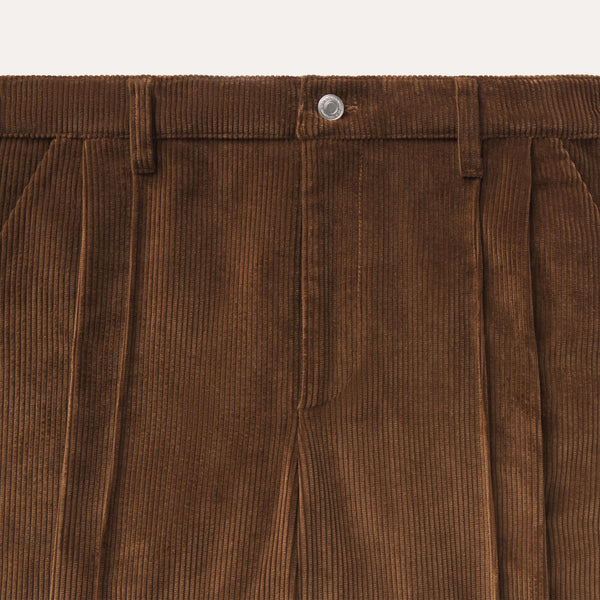 Pleated Corduroy Pants