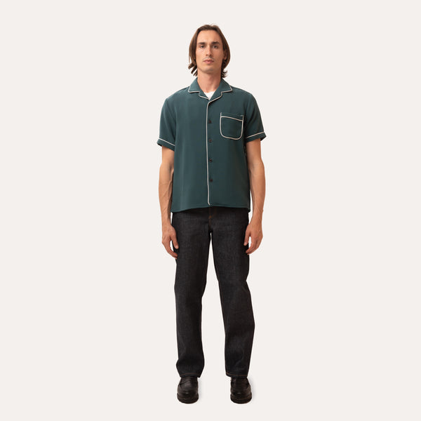 Camp Collar Shirt With Piping