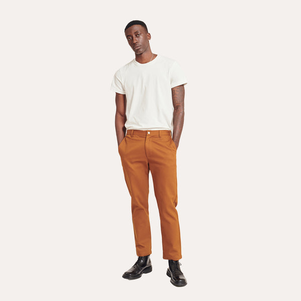 Straight Leg Twill Pants