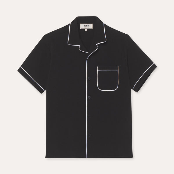 Camp Collar Shirt With Piping – YONY Studio