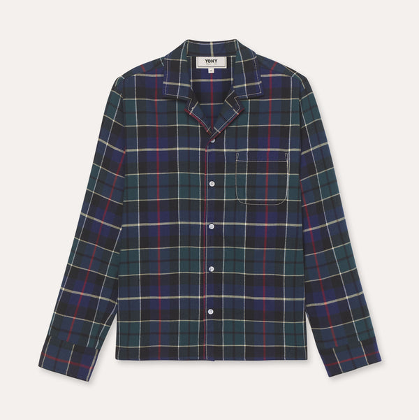 Camp Collar Flannel Shirt