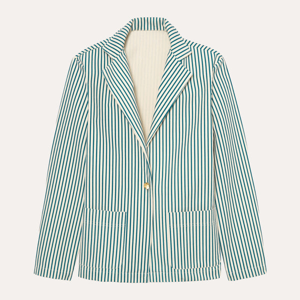 Canvas Striped Blazer