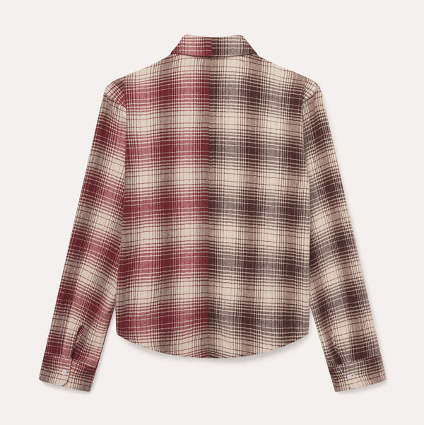 Contrast Flannel Shirt