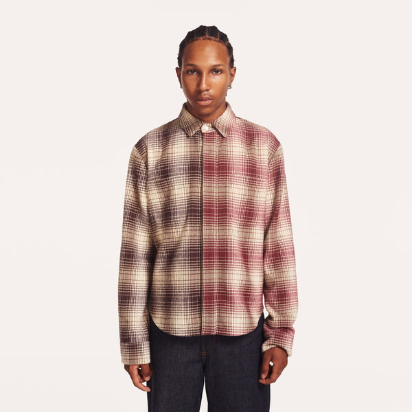 Contrast Flannel Shirt