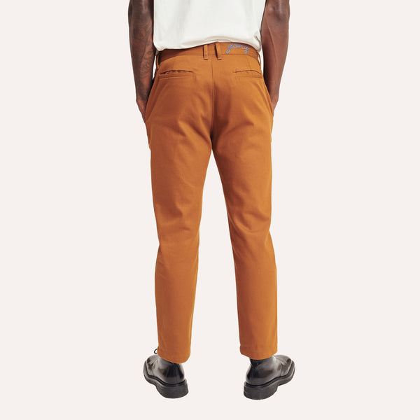 Straight Leg Twill Pants